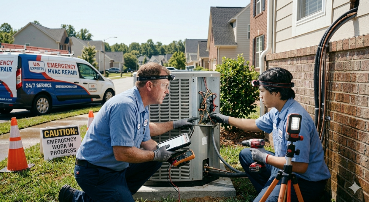 Emergency HVAC repair services with financing.